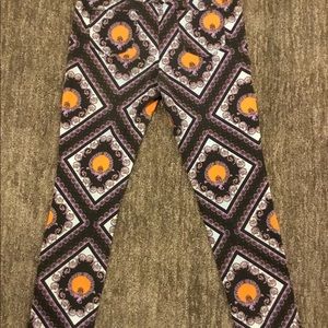 Beulah stretch print crop jeans